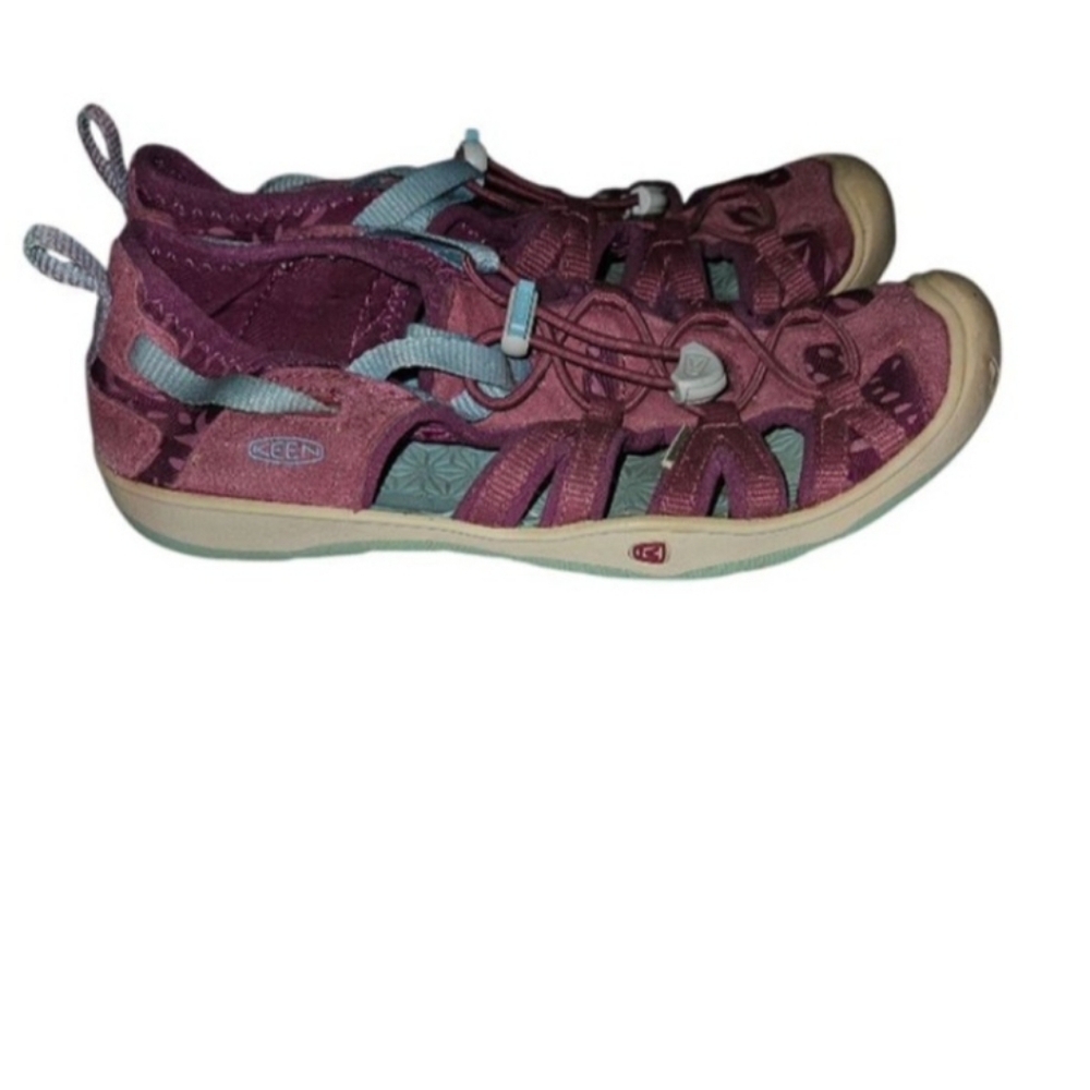 Keen Moxie Sandal Kid's US 3 Purple Cinch Bungee Closed Toe Rubber Sole 1019258